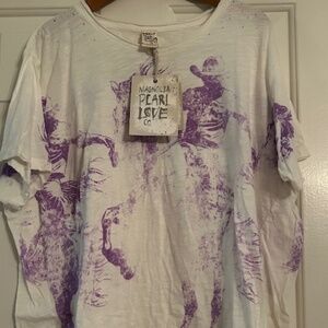 NWT - Magnolia Pearl Texas Cowboy Boyfriend Tee TOP 2387-CARSL-OS